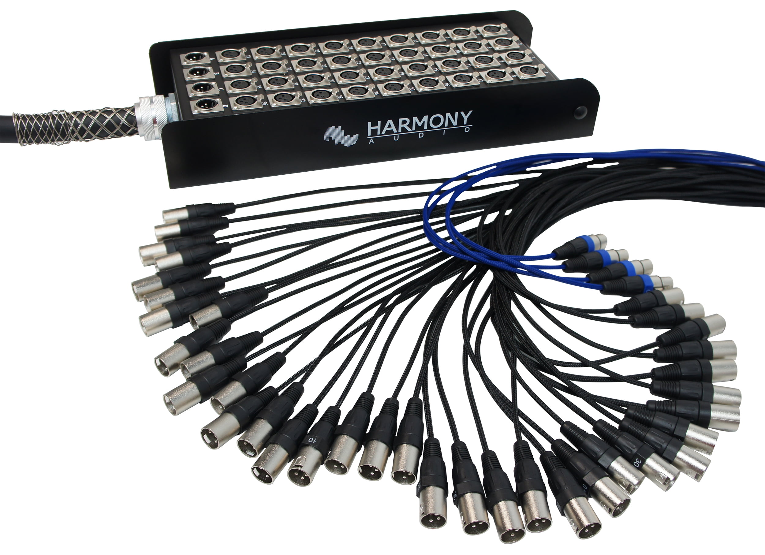 Harmony Audio HA-SB40150 XLR Snake Cable 40 Channel 150 Feet (36 Send 4 Returns)