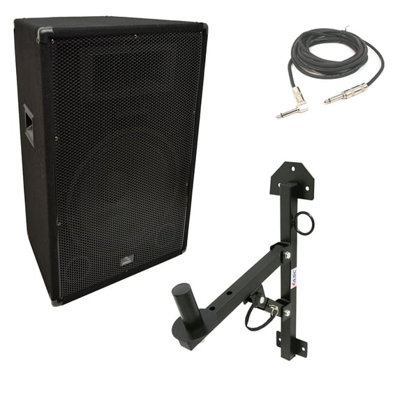 Harmony Audio HA-V15P Pro DJ 15" Passive 900W PA Speaker 1/4" Cable & Wall Mount