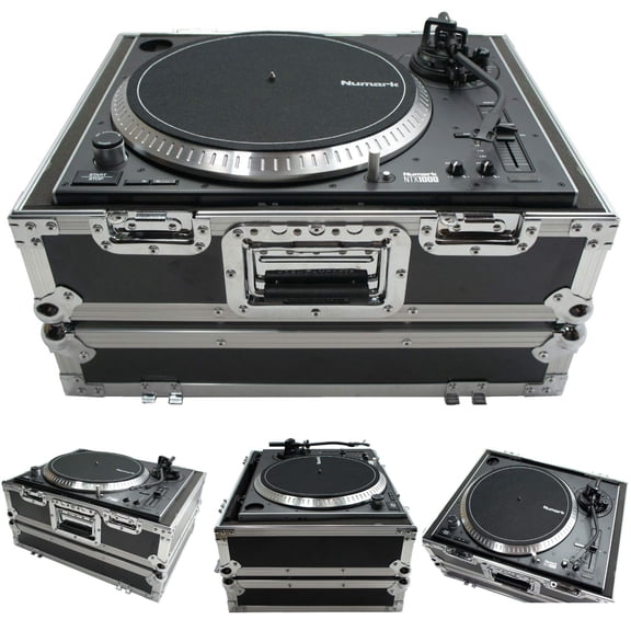Harmony Audio HC1200BMKII-5 Flight Case for DJ Equipment with Black Foam Lining and Custom Fit