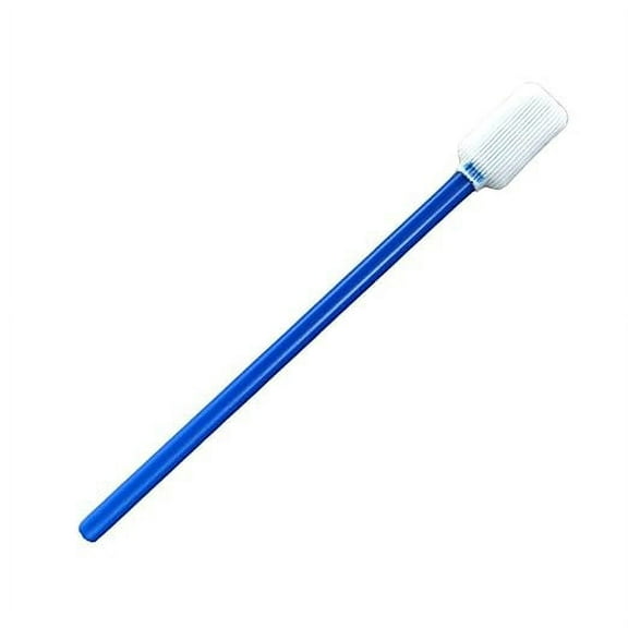 Harmony Brand Rectangular Tip Knitted Polyester Cleanroom Swab, Polypropylene Shaft (Pack-50)
