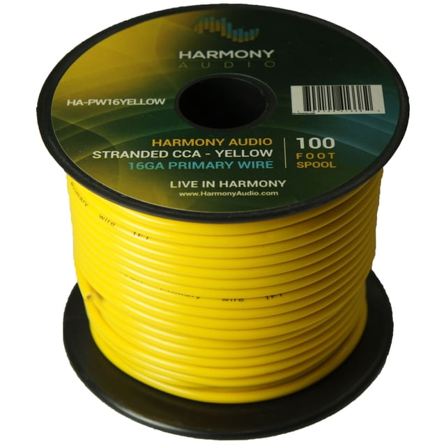 Harmony Audio Primary Single Conductor 18 Gauge Power or Ground Wire - 4 Rolls - 400 Feet - Gray & Brown for Car Audio / Trailer