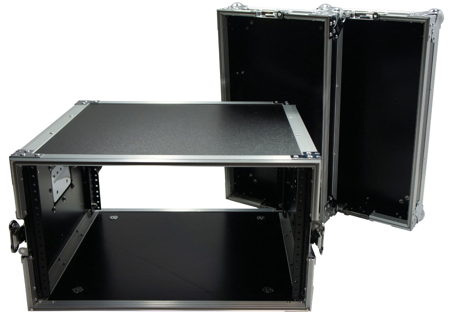 Amp Rack Case Design Harmony Cases HC6UAD DJ Flight 6U Rack Space Universal Amplifier Case ...