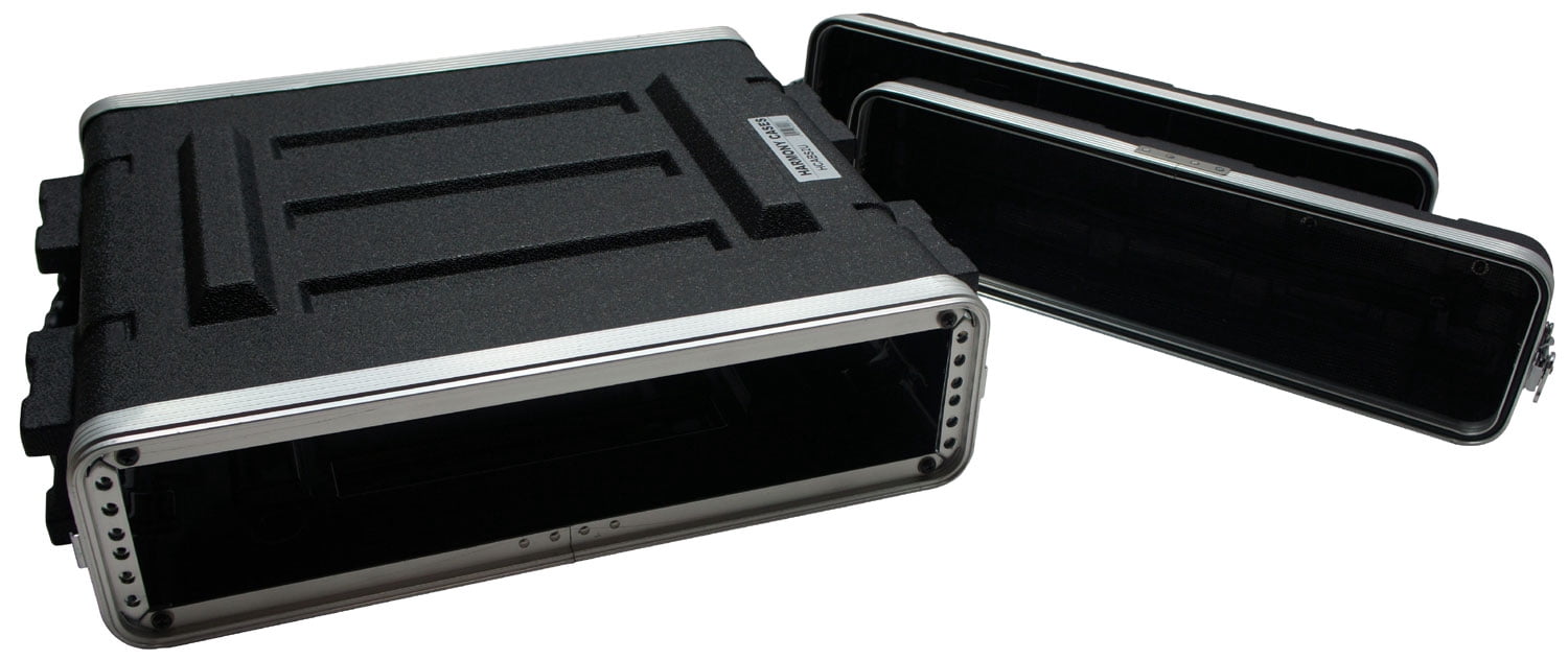 Harmony Cases HCABS2U ABS Molded Plastic 2U Amp Amplifier Effect Case 19" Depth