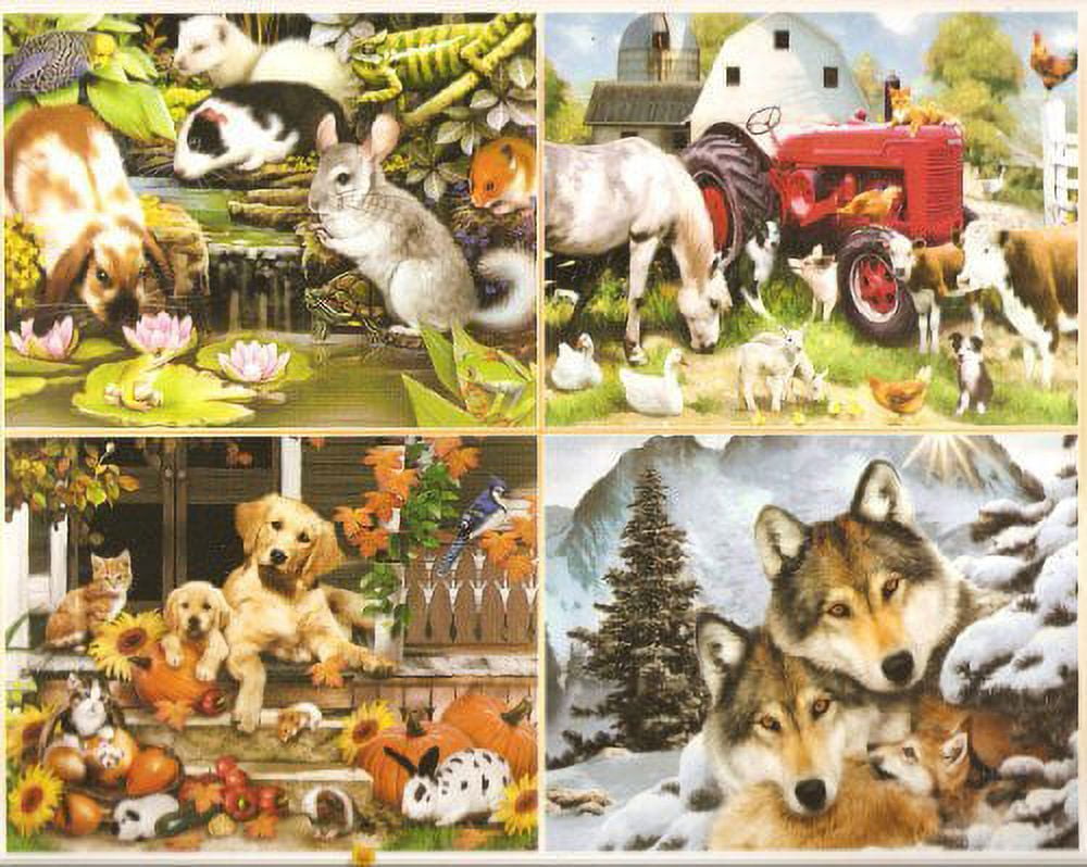 Harmony Collection Four 500 Piece Jigsaw Puzzles by Artist Howard