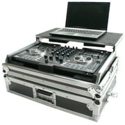Harmony DJ 3/8 Black Laminated Plywood Flight Case with Spring Loaded Handle, Black