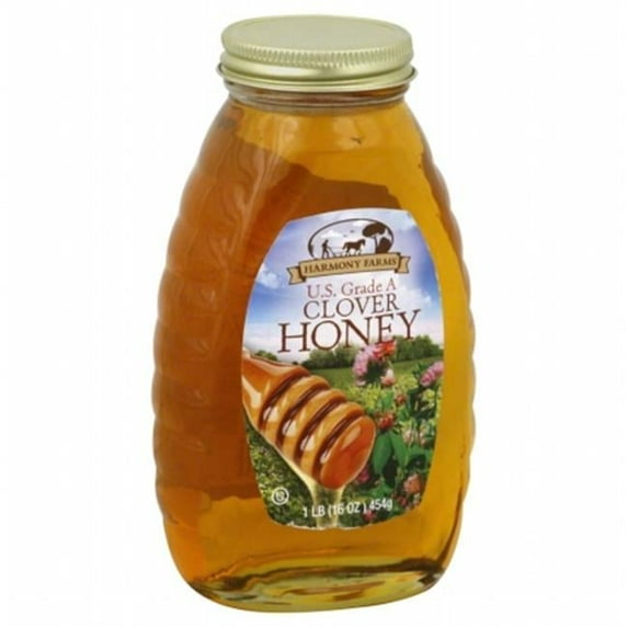 HARMONY FARMS HONEY CLOVER-16 OZ -Pack of 6