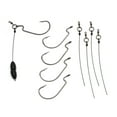 Harmony Fishing Company Punch Shot Rig Kit 5 Pack, 4/0 EWG Hooks ...