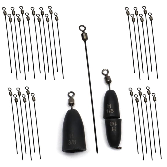 Harmony Fishing  Free Rig Wires  Turn Any Fishing Weight into a Free Rig 30 Pack