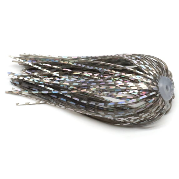 Harmony Fishing Quick Change Umbrella Skirts for Fishing Jigs, Spinnerbaits, Buzzbaits, Lures, Baits 10 Pack Chrome