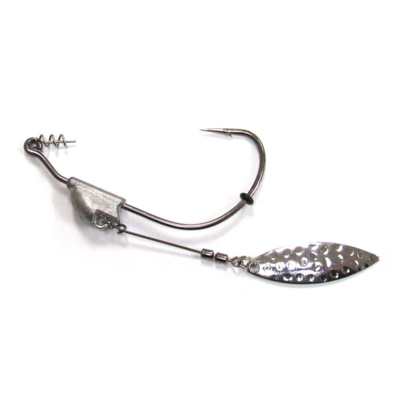 Harmony Fishing - Razor Series Underspin Swimbait Hooks 4 Pack w/ 5 Bait Pegs 1/4 oz 3/0 Hook
