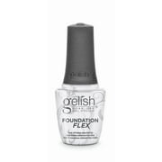Gelish Foundation Flex Fortifying Vegan Easy to Apply Gel Base Coat, Clear, 0.5 oz Bottle