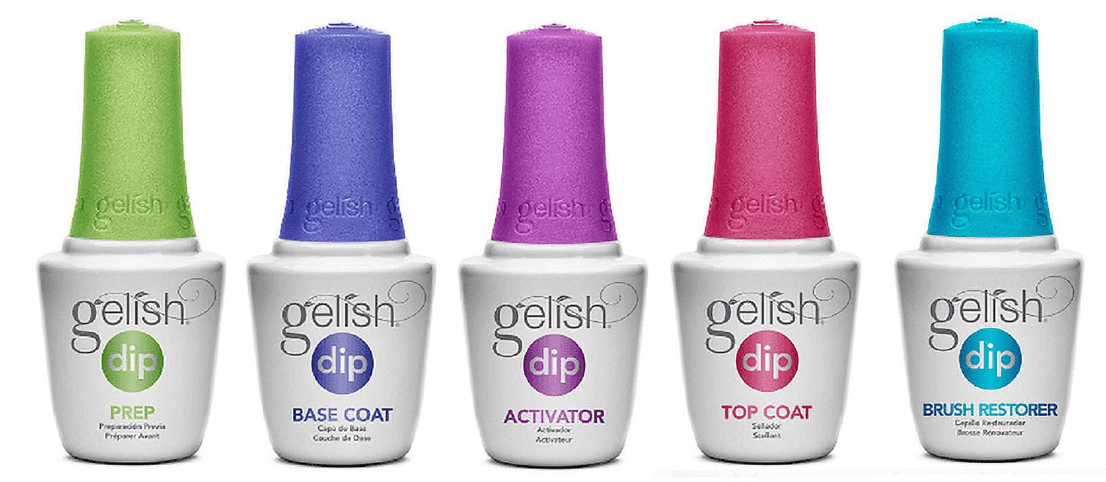 Harmony Gelish DIP PREP .5oz/15mL Prep,Base Coat, Activator,Top Coat