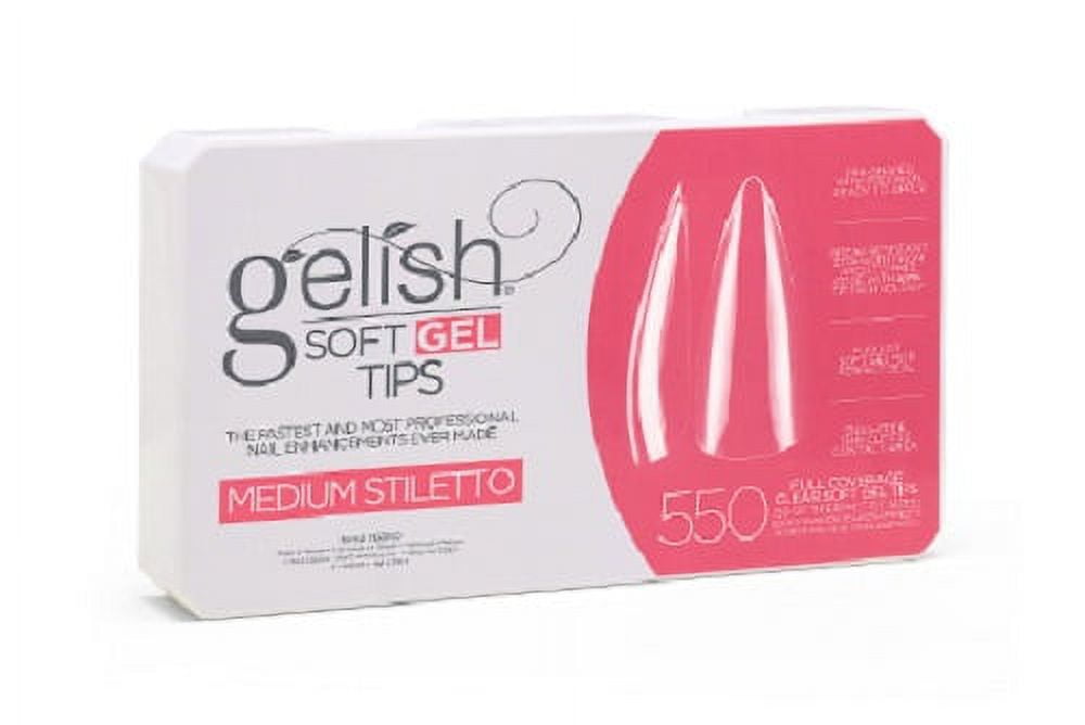 Harmony Gelish - Soft Gel Tips - Medium Stiletto 550CT