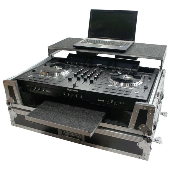Harmony HCNS7IIWLTTR Flight Glide Laptop Stand Road DJ Custom Case Numark NS7II