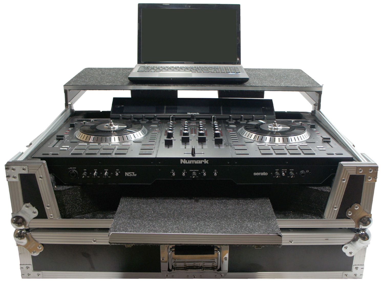 Harmony HCNS7LTWFXTR Flight Glide Laptop Stand Combo DJ Case fits 