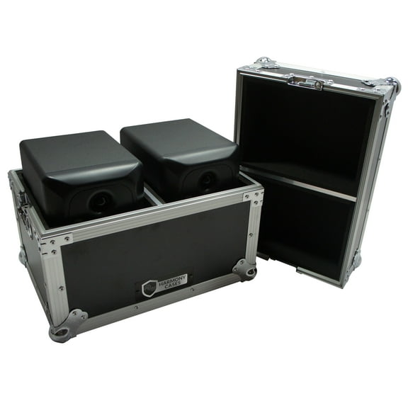 Harmony HCSTUMON5 Flight Transport Road Custom Case for Mackie MR5mk2 Monitors