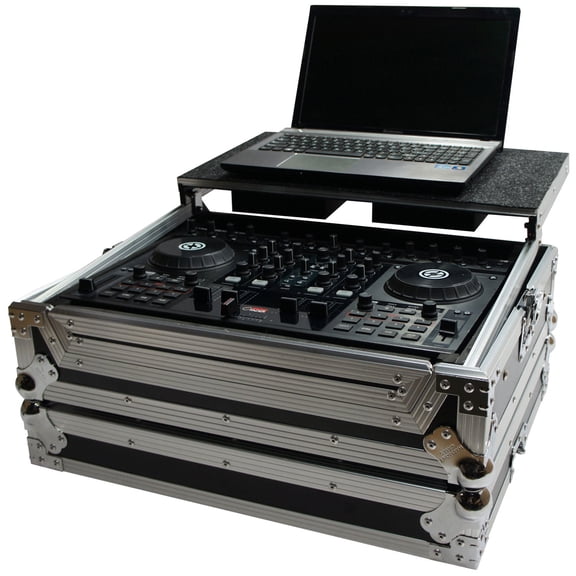 Harmony HCTKS4LT Flight Glide Laptop Stand DJ Custom Case for Traktor Kontrol S4
