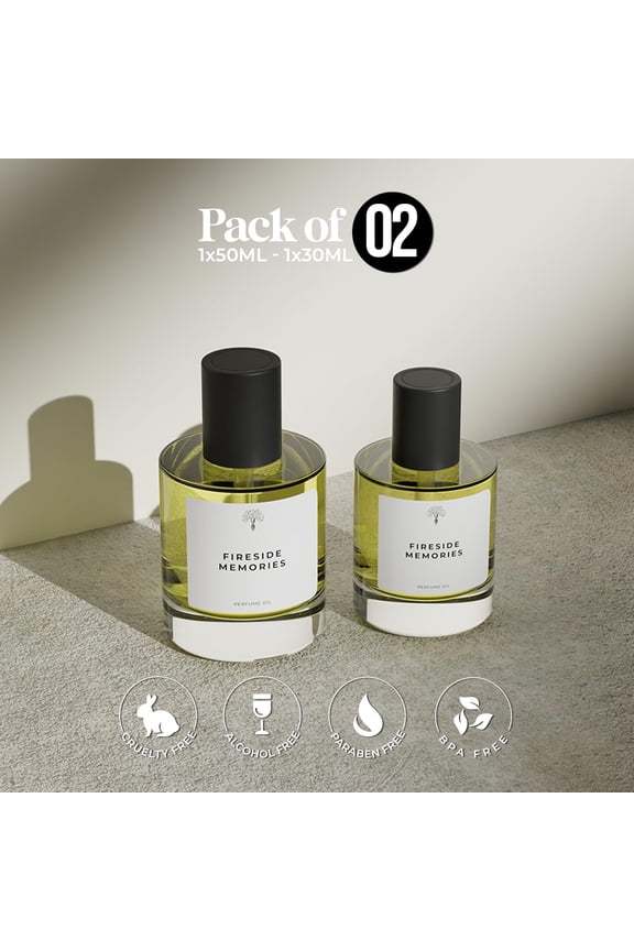 for Women and Men - Harmony and Havoc (Insp. by G00d Girl) |Eau de Perfum - Concentrated Perfume Oil - Long Lasting Perfume Alcohol Free Perfumes - 50ml with 30ml (Pack of 2)