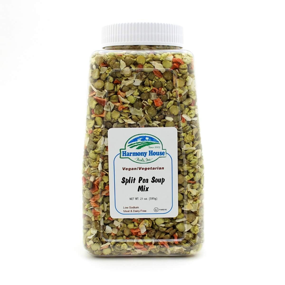Harmony House Foods Split DHF10 Pea Soup Mix Air Dried Vegetables