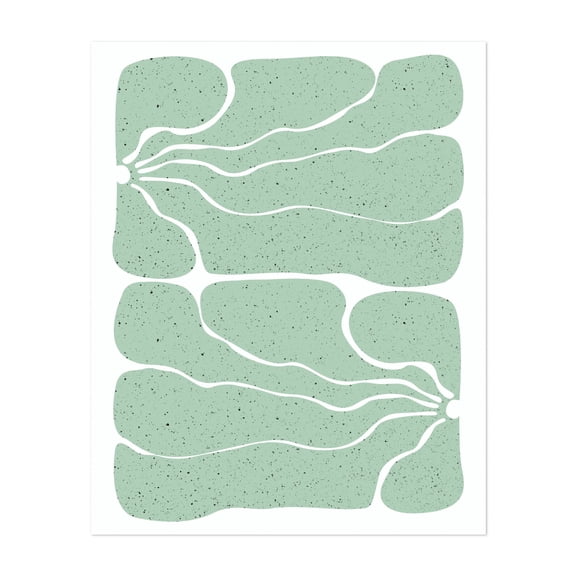 Harmony - India Painting Abstract Geometric Minimalist Modern Art Pattern Pastel Mid-Century Modern Unframed Wall Art Print 6 x 8 inches