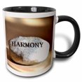 thumbnail image 1 of 3drose, Harmony Inspirational Rock- Photography- Affirmations, 11oz Two-tone Black Mug, 1 of 6