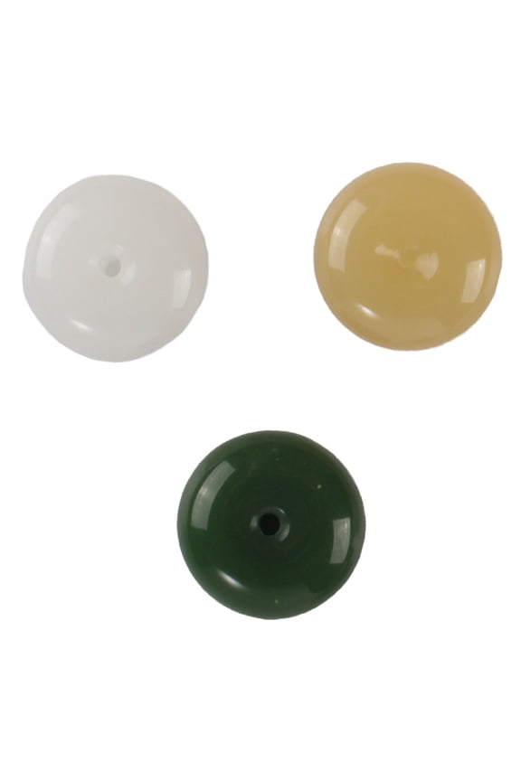 Harmony Jade Donut Healing Necklace - Colorful Chakra Gemstone Key Chains - Stone Disc Balancing Pendants For Jewelry Making