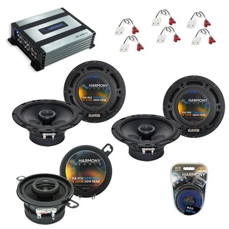 Harmony Jeep Grand Cherokee 96-98 HA-65 6.5" 300W Speakers, 3.5" 90W & 800W Amp