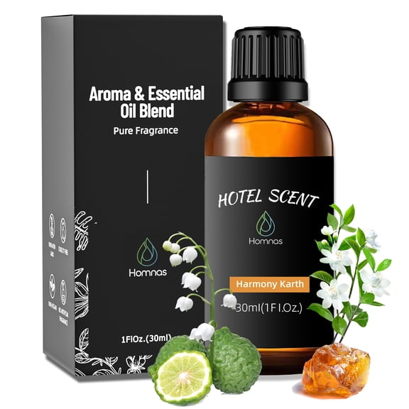 Harmony Karth Essential Oil, Diffuser Oil, Home Luxury & Scents for Diffuser, Christmas Gift 30ML Pure Diffuser Oil with Lemon, Tuberose and Vanilla for Aromatherapy