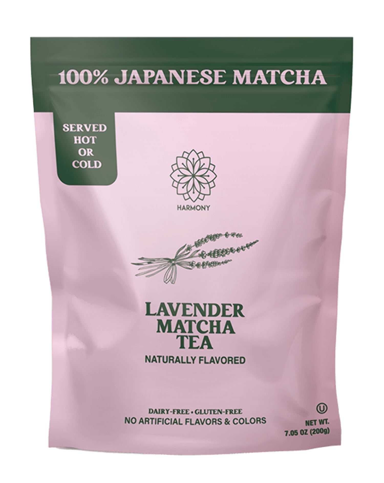 Harmony Proteins Matcha Lavender Flavor, Premium Japanese Matcha