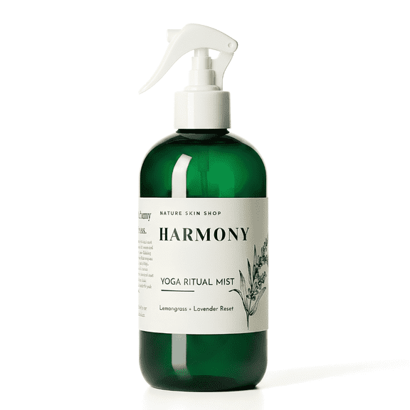 Nature Skin Shop Harmony Lemongrass + Lavender Upward Dog Yoga Mat Cleaner Spray - 8.5 Ounces - for Post-Workout Freshness - Non-Toxic & Non-Slip Formula for All Mats