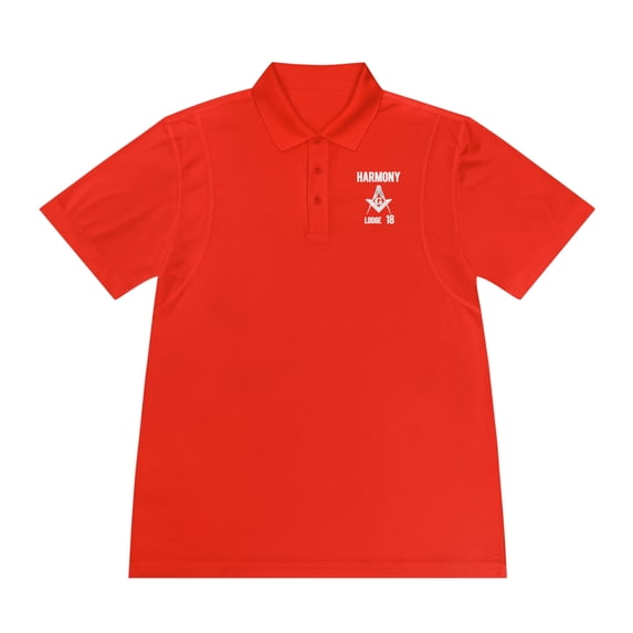 'Harmony Lodge 18' Men's Sport Polo Shirt