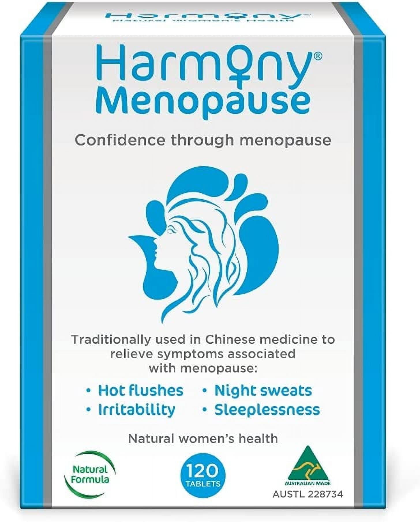 Harmony Menopause Supplements for Women, Support for Hot Flashes