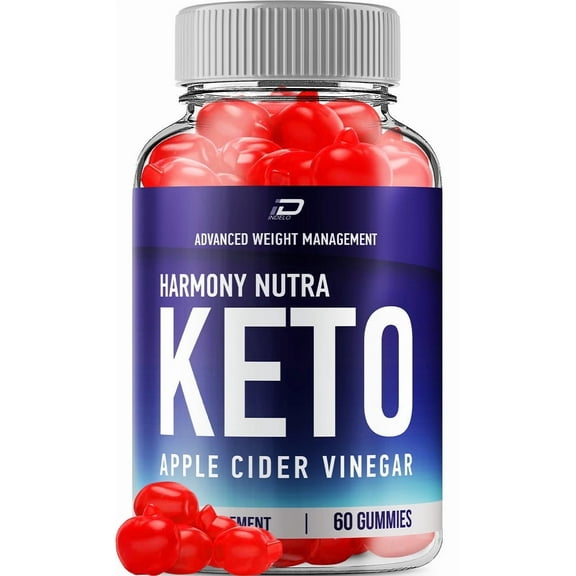 Harmony Nutra Gummies - Harmony Nutra Apple Cider Vinegar Gummy Supplement for Energy - Harmony Nutra Keto Gummies Dietary Supplement (60 Gummies)