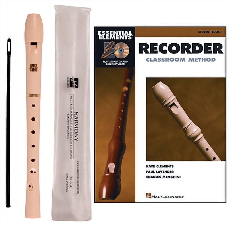 Harmony R Series HR304I Recorder Ivory w/Essential Elements Book 1 & CD