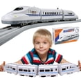 thumbnail image 2 of VISALY Electric Universal Simulation High Speed Railway Harmony Train Toy Toy Train Educational Toys Freely Assembled Model Train Set Electric Train 2 of 11