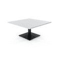 thumbnail image 1 of Harmony Series 45" Large Square Coffee Table With Square Metal Base, 1 of 6