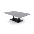 thumbnail image 1 of Harmony Series 4x6 Large Rectangular Coffee Table With Metal Base, 1 of 6
