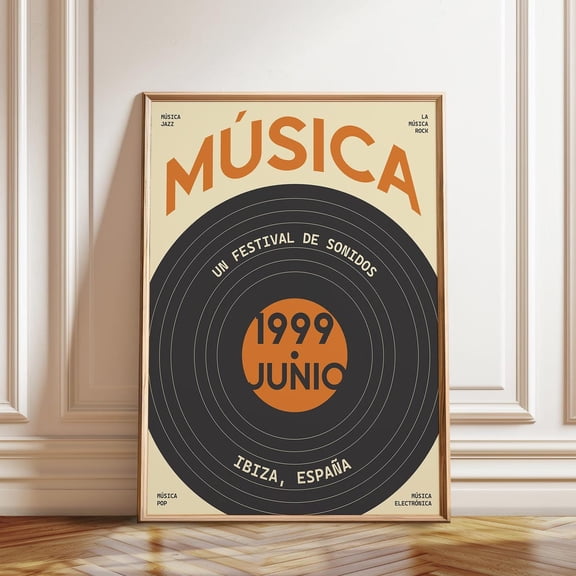 Harmony Unleashed: Musical Festival Of Sound Exhibition Poster - For Your Music Room & Gift Wall Art, Modern Wall Decor, 8x12 UNFRAMED