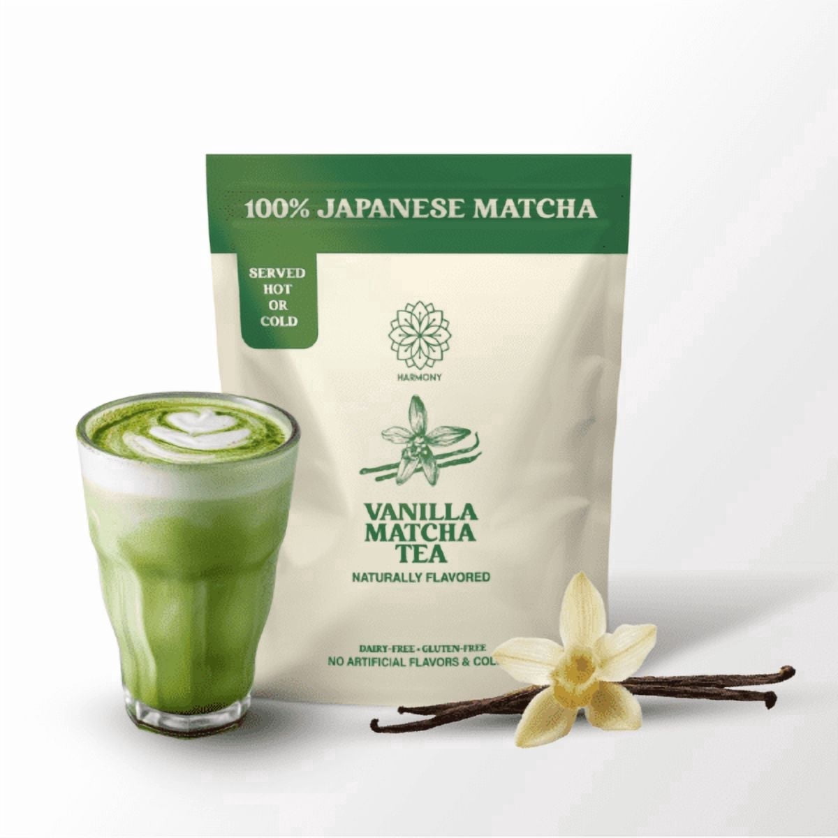Harmony Proteins Matcha Lavender Flavor, Premium Japanese Matcha