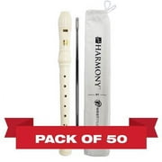 Harmony by West Music WM2400 Soprano Recorder 50pk, Ivory