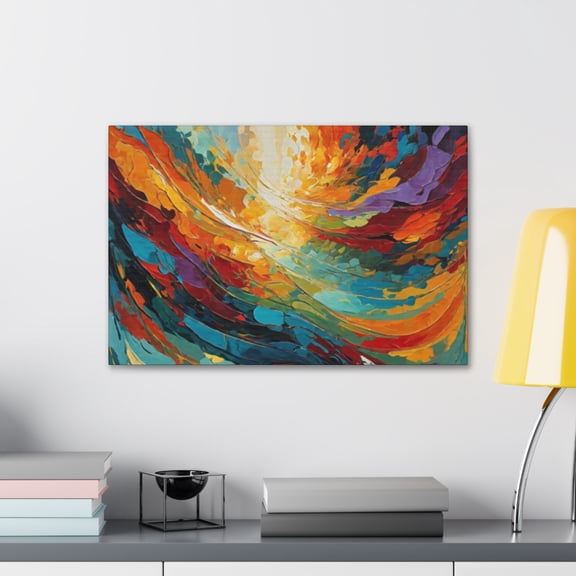 Harmony in Chaos Expressionism Canvas Wall Art Designed by Artist