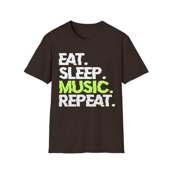 Harmony in Style: 'Eat. Sleep. Music. Repeat.' T-Shirt