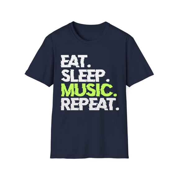 Harmony in Style: 'Eat. Sleep. Music. Repeat.' T-Shirt