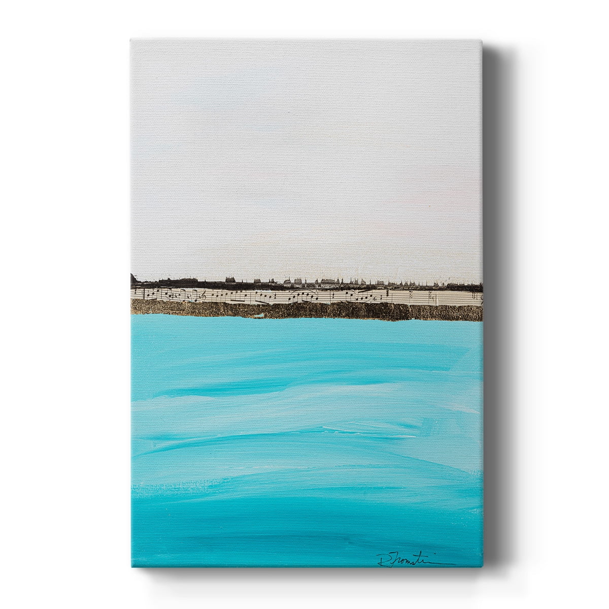 Harmony in Turquiose Premium Gallery Wrapped Canvas - Ready to Hang