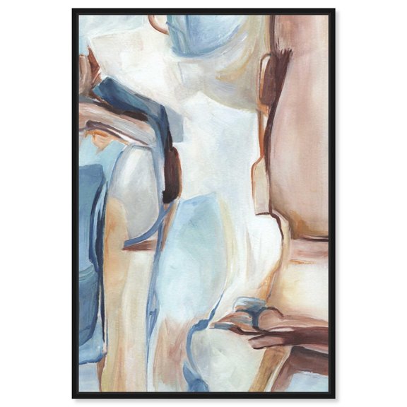 Harmony's Quest Canvas Print Pastel Decor by Art Remedy, Black Frame, 30 x 45