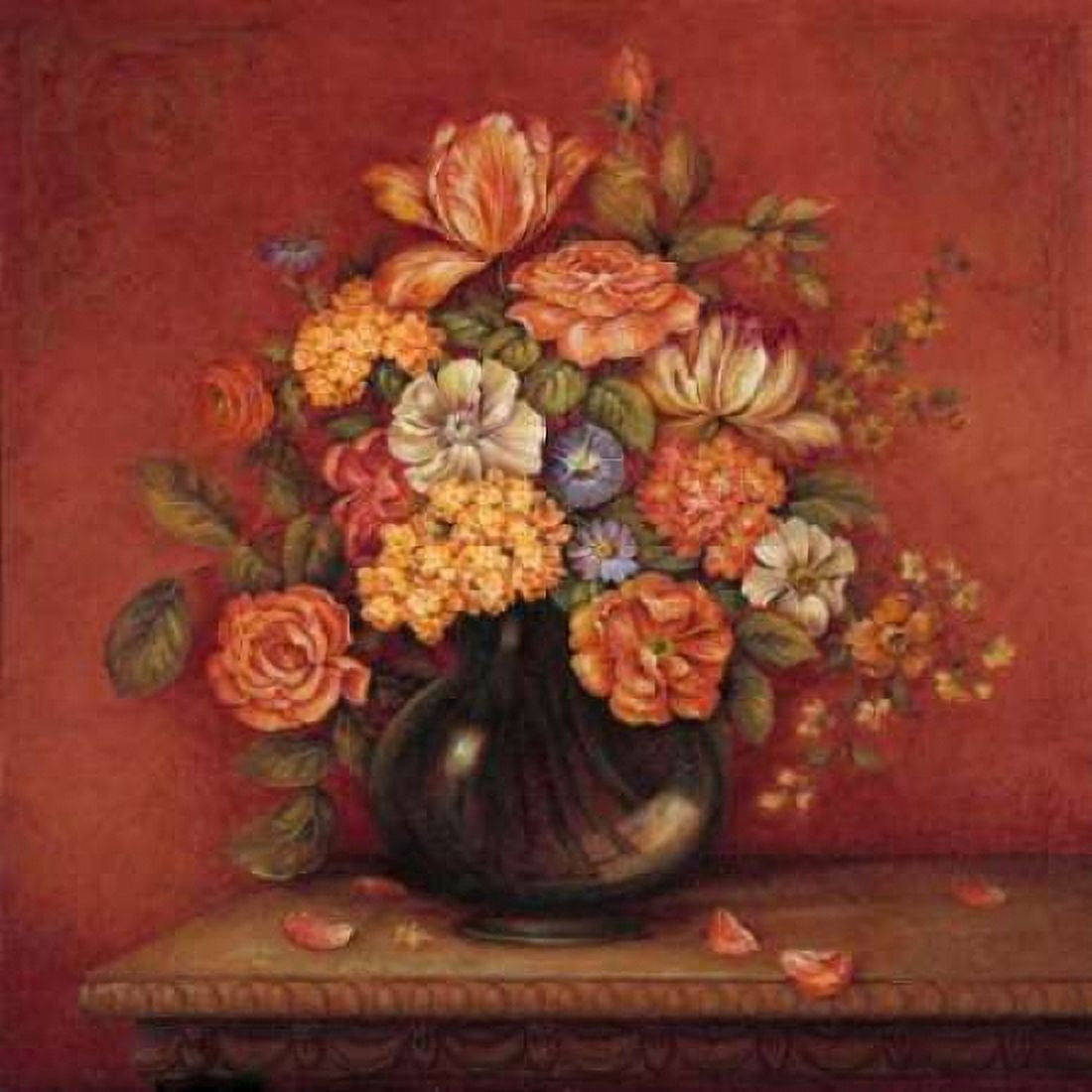 Harmony with Reds I Canvas Art - Pamela Gladding (24 x 24)