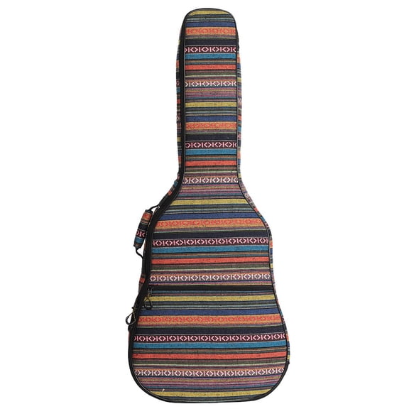 HarmonyStrings Bohemian Acoustic Guitar Case for Girls,Soft Foam Padded 40 41 Inch Guitar Gig Bag Backpack with Neck Protector Pillow Pad,Dual Shoulder Strap&pocket