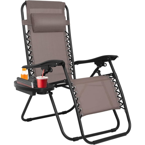 HarmonyStrings Gravity Chair, Zero Gravity Lounge Chair, 1 Pack Folding Lawn chair