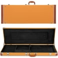 thumbnail image 1 of HarmonyStrings Guitar Hard Case, Rectangle Wooden Standard 39-Inch Electric Guitars Hard-Shell Protective Carrying Case for KST/KTL/170 Model with Lock Latch Padding Diamond Orange, 1 of 8