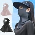 thumbnail image 1 of Harmtty Face Guard Solid Color Adjustable Fit Superior Breathability Sun Protection Stretchable UV Protection Neck Gaiter, 1 of 8